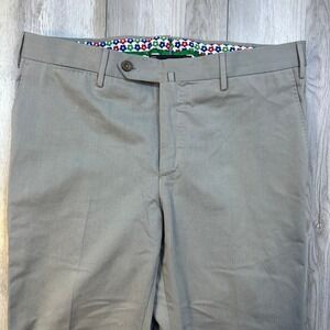 PT01 Pantaloni Torino Pants Mens Size 50 Gray Unfinished Hem Unhemmed Men 34x36